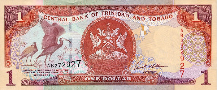 P41b Trinidad & Tobago 1 Dollar Year 2006 (Blue S.N.)